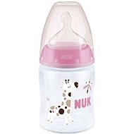 NUK FC+ fľaša s kontrolou teploty 150 ml ružová - Dojčenská fľaša