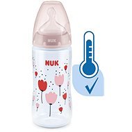 NUK FC+ cumisüveg hőmérséklet-szabályozóval 300 ml rózsaszínű - Cumisüveg