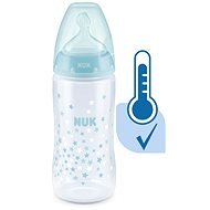 NUK FC+ fľaša s kontrolou teploty 300 ml tyrkys - Dojčenská fľaša