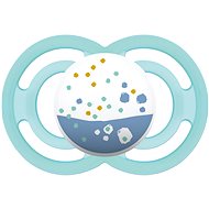 MAM Dummy PERFECT 6m+ Turquoise - Yellow Dots - Baby Pacifier