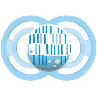 MAM Dummy PERFECT 6m+ Light Blue - Dashes - Baby Pacifier