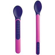 MAM FEEDING SPOONS & COVER 6m+ Pink - Baby Spoon
