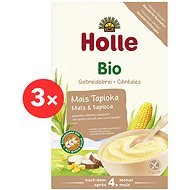 HOLLE Organic Corn Porridge with Tapioca 3x 250g - Dairy-Free Porridge