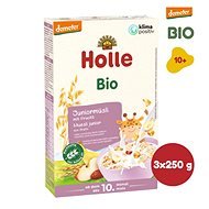 HOLLE Organic Junior Muesli 3-Grain with Fruit 3x 250g - Dairy-Free Porridge
