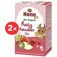 HOLLE Bio Ovocný Rosy Reindeer čaj so sladkým drievkom 2 × 30 g - Detský čaj