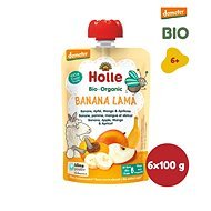 HOLLE Banana Llama Organic banana apple man go apricot 6×100 g - Meal Pocket