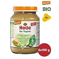Holle Bio Potatoes, peas and zucchini 6 x 190g - Baby Food