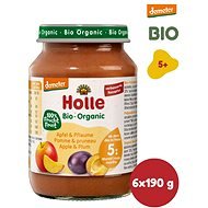 Holle organic Apple and plum 6 x 190g - Baby Food