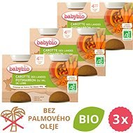 BABYBIO Carrots and Pumpkins 3 × (2 × 130 g) - Baby Food