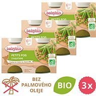 BABYBIO Peas 3 × (2 × 130 g) - Baby Food