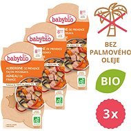 BABYBIO Baklažán na spôsob musaky s jahňacím mäsom 3× (2× 200 g) - Príkrm