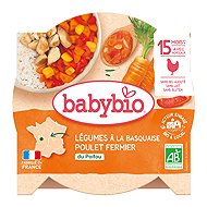 BABYBIO Vegetables with Basque chicken and rice 260 g - Baby Food