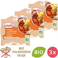 BABYBIO Vegetables with Basque chicken and rice 3 × 260 g - Baby Food