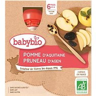 BABYBIO Apple and plum 4×90 g - Meal Pocket