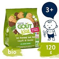 Good Gout BIO Maslové zvieratká polomáčané v horkej čokoláde 120 g - Sušienky pre deti