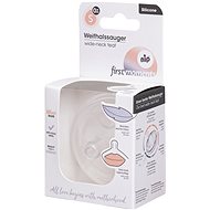 Nip First Moments pacifier for wide neck, silicone, newborn, flow S - Teat