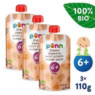 SALVEST Ponn Bio sütőtök-, burgonya- és mangópüré, 3 × 110 g - Tasakos gyümölcspüré