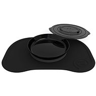 TWISTSHAKE Anti-slip Pad Click Mat + plate 6m + Black - Children's Dining Set