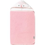 Tommee Tippee Bath Towel with Hood Hug'n'Dry 6–48m Penny Pink - Children's Bath Towel