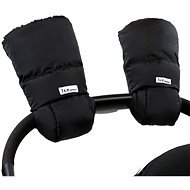 7AM Enfant Black Plush Stroller Gloves - Pushchair Gloves