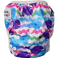 GaGa&#39; s Diaper Swimsuit Colorful whales - Swim Nappies