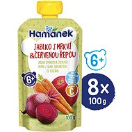 HAMÁNEK apple with carrot and beetroot 8 × 100 g - Meal Pocket