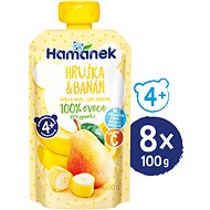HAMÁNEK Pear and banana 8×100 g - Meal Pocket