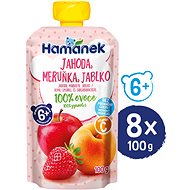 HAMÁNEK Strawberry and apricot 8 × 100 g - Meal Pocket
