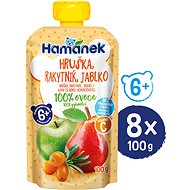 HAMÁNEK Pear and sea buckthorn 8×100 g - Meal Pocket