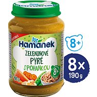 HAMÁNEK Vegetable puree with buckwheat 8 × 190 g - Baby Food