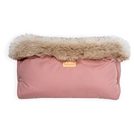 BEZTROSKA Muff with Fur Pink Powder - Stroller Hand Muff