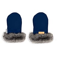 WITHOUT Gloves with navy fur - Pushchair Gloves