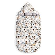 BEZTROSKA ROBIN Softshell 0–15m WHITE GARDEN - Stroller Footmuff