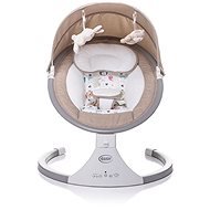 4BABY Rocker with Music and Vibrations Rock n Relax Beige - Baby Rocker