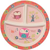 ZOPA Bamboo divided plate with suction cup Owl - Plate