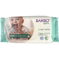 BAMBO NATURE Biodegradable Wet Wipes 50 Pcs - Baby Wet Wipes