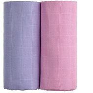 T-tomi Fabric TETRA towels pink + lilac, 2 pcs - Children's Bath Towel