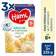 Hami Milk porridge with 7 sponge cereals for a good night 3 × 225 g - Milk Porridge