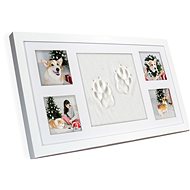 GOLD BABY Four Pet Imprint Frame - White - Print Set