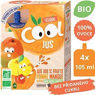 VITABIO Cool BIO Jus jablko, mango a acerola 4× 105 ml - Tekutý príkrm
