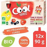 VITABIO Ovocné BIO kapsičky Cool Fruits jablko, jahody, čučoriedky a acerola 12× 90 g - Príkrm