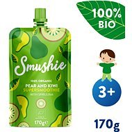 SALVEST Smushie BIO Fruit smoothie with pear, kiwi and spirulina (170 g) - Baby Food