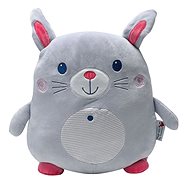 InnoGIO Plush pillow small Bunny pink / gray - Travel Pillow