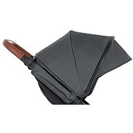 Petite &amp; Mars Canopy + Upholstery Street + Carbon Gray - Stroller Canopy