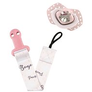 Canpol babies BONJOUR PARIS pink - Dummy Clip