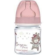 Canpol babies BONJOUR PARIS 120 ml pink - Baby Bottle