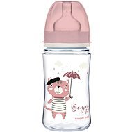 Canpol babies BONJOUR PARIS 240 ml ružová - Dojčenská fľaša