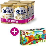 BEBA COMFORT 4 HM-O (8× 800 g) + Lego Duplo Vláčik s číslami - Dojčenské mlieko
