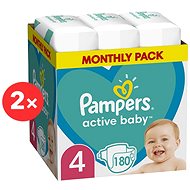 PAMPERS Active Baby size 4, 360 pcs - Disposable Nappies