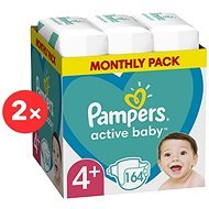 PAMPERS Active Baby size 4+, 328 pcs - Disposable Nappies